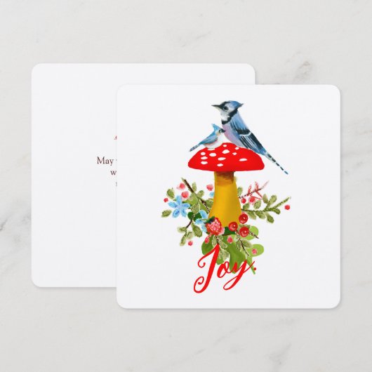 Houtland Vreugde Vlak Kerstkaart (Voorkant / Achterkant)