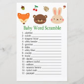 Houtlanddieren Baby woord-scramble game (Voorkant)