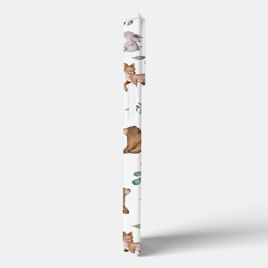 Houtlanddieren Leafy Forest Pattern Monogram Case-Mate iPhone Case (Achterkant / Rechts)