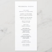 houtlijn | Rustic Mountain Forest Wedding Programmakaart (Achterkant)