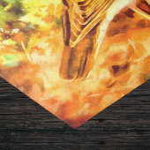 Houtlijster  Vogel met Wildbloemen Tissuepapier