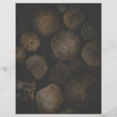 Houtlog Logo, Hout/Hout/Houtwerf Advertentie Flyer (Achterkant)