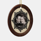 Houtlook-Afbeelding Lijst Keramisch Ornament (Rechts)