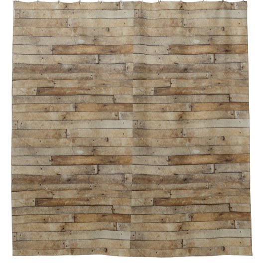 Houtlook Douchegordijn (Voorkant)