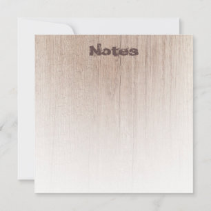 Houtlook elegant moderne Sjabloon-tekst Notitiekaartje