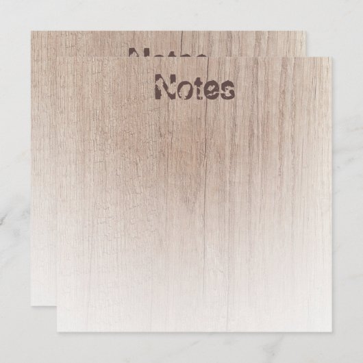 Houtlook Elegant Trendy Sjabloon Distress Text (Voorkant / Achterkant)