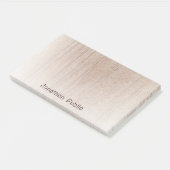 Houtlook elegante Sjabloon Trendy Distress Text Post-it® Notes (Schuin)