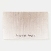 Houtlook elegante Sjabloon Trendy Distress Text Post-it® Notes (Voorkant)