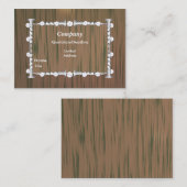 Houtlook en nagels visitekaartje (Voorkant / Achterkant)