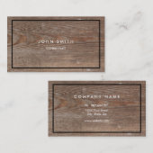 Houtlook met twee zijden Visitekaartje (Voorkant / Achterkant)
