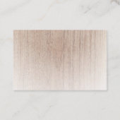 Houtlook Modern Minimalist Professional Sjabloon Visitekaartje (Achterkant)