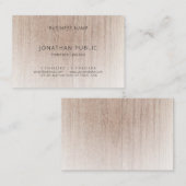 Houtlook Modern Minimalist Professional Sjabloon Visitekaartje (Voorkant / Achterkant)