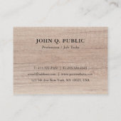 Houtlook Professionele Sjabloon op maat Visitekaartje (Achterkant)