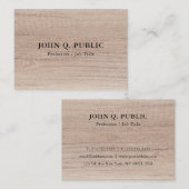 Houtlook Professionele Sjabloon op maat Visitekaartje (Voorkant / Achterkant)