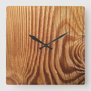 Houtlook Square Clock Vierkante Klok