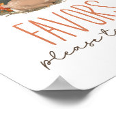 Houtloze herten Baby shower gunsten Poster (Hoek)