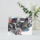 Houtloze hotroze briefkaart (Staand voorkant)