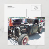 Houtloze hotroze briefkaart (Voorkant / Achterkant)