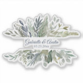 Houtloze Passen getrouwd Sticker (Voorkant)