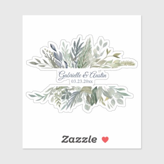 Houtloze Passen getrouwd Sticker (Vel)