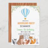 Houtluchtballon Kaart (Voorkant / Achterkant)