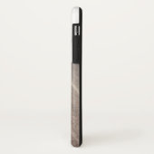 houtmarmer met monogram Case-Mate iPhone case (Achterkant/links)