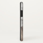 houtmarmer met monogram Case-Mate iPhone case (Achterkant / rechts)