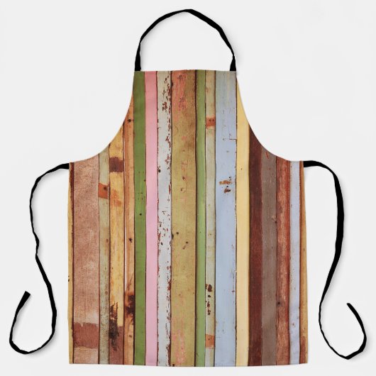 Houtmateriaal: behang Textuur Schort (Voorkant)