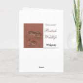 Houtmuizen Britse Wildlife Kerstkaarten Feestdagen Kaart (Achterkant)