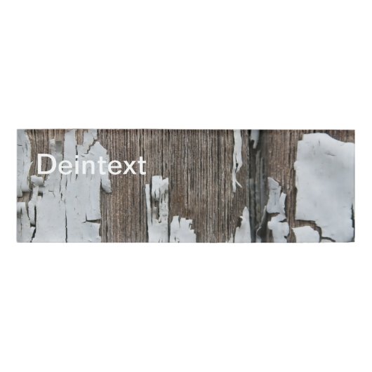 houtnaamplaatje naambadge (Voorkant)