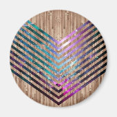 Houtnebula chevron magneet (Voorkant)