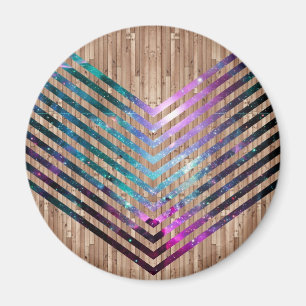 Houtnebula chevron magneet