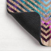 Houtnebula chevron muismat (Hoek)