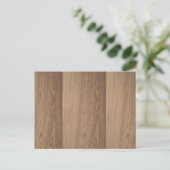 Houtnerf Ansichtkaart Feestdagenkaart (Staand voorkant)