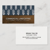 Houtnerf | Bloemen | Bloemmotief Visitekaartje (Voorkant / Achterkant)