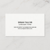 Houtnerf | Bloemen | Tuinieren | Landschapsarchite Visitekaartje (Achterkant)