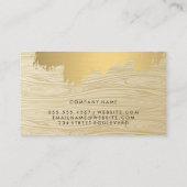 Houtnerf | Goud Geborsteld Visitekaartje (Achterkant)