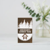 houtnerf | hout | Bouwmateriaal Visitekaartje (Staand voorkant)