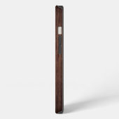 Houtnerf Hout Met Monogram Gepersonaliseerde Naam iPhone Hoesje (Linkerkant)