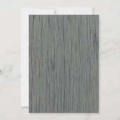 Houtnerf Koppel Bruiloftsshower Uitnodiging (Achterkant)
