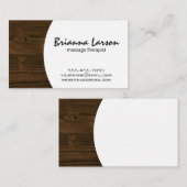 houtnerf | massagetherapeut visitekaartje (Voorkant / Achterkant)