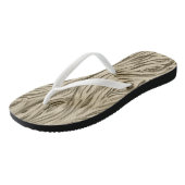 houtnerf plank flip flops sandalen (Schuin)