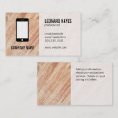 Houtnerf / Technologie 2 Visitekaartje (Voorkant / Achterkant)