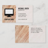 Houtnerf / Technologie Visitekaartje (Voorkant / Achterkant)