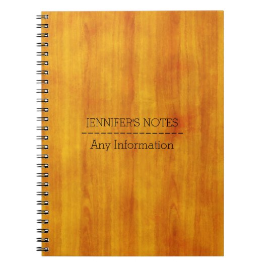 Houtnerf Textuur #2 Notitieboek (Voorkant)