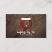 Houtnerf | Wijnopener | Wijnopener Visitekaartje (Voorkant)