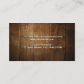 Houtnerf | Wijnvleklogo Visitekaartje (Achterkant)