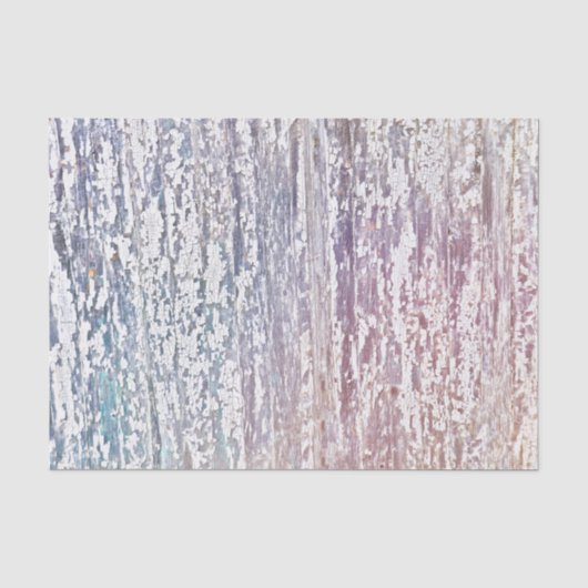 Houtnerf Wit Paars Roze Pastel Rustieke Textuur Tissuepapier (Voorkant)