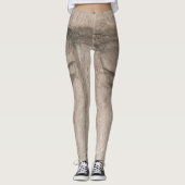 Houtnerf Zielvolle Ogen Leggings (Voorkant)