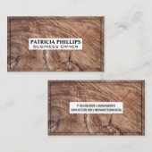 Houtnerfstructuur Achtergrond Visitekaartje (Voorkant / Achterkant)